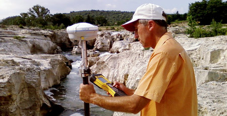 Topographie relevé rivière GPS - Géomètre Expert à Gap - CABINET TOULEMONDE BONTOUX